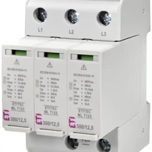 Super Cena ETI 002440665 ETITEC ML T123 300/12,5 3+0 Svodič přepětí
