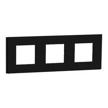 SCHNEIDER NU600672 UNICA Krycí rámeček, Unica Deco Materials, trojnásobný, Rubber Cenový Hit