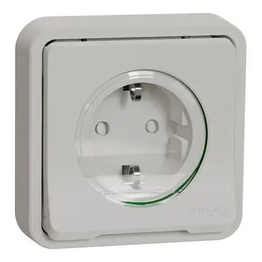 Originální SCHNEIDER MUR39132 MUREVA Zásuvka 16A SCHUKO zapuštěná, clonky, IP55, bílá