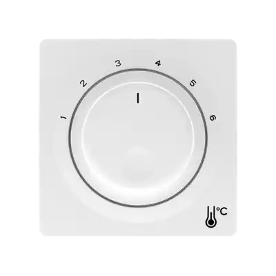 Ověřený ABB 3292G-A00300 B1 SWING Kryt termostatu prostorového s otočným ovládáním, s upevňovací maticí; jasně bílá