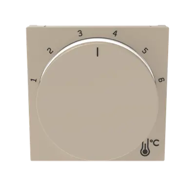 ABB 3292H-A00300 18 LEVIT Kryt termostatu prostorového s otočným ovládáním, s upevňovací maticí; macchiato/bílá Zlevněný