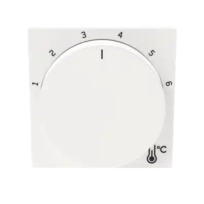 ABB 3292H-A00300 68 LEVIT Kryt termostatu prostorového s otočným ovládáním, s upevňovací maticí; perleťová/ledová bílá Garance Vrácení Peněz