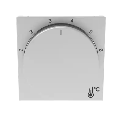 Výprodej ABB 3292H-A00300 70 LEVIT Kryt termostatu prostorového s otočným ovládáním, s upevňovací maticí; titanová/kouř. černá