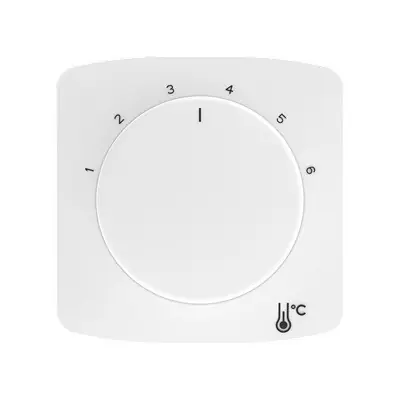 Jen Po Omezenou Doba ABB 3292A-A00300 B TANGO Kryt termostatu prostorového s otočným ovládáním, s upevňovací maticí; bílá