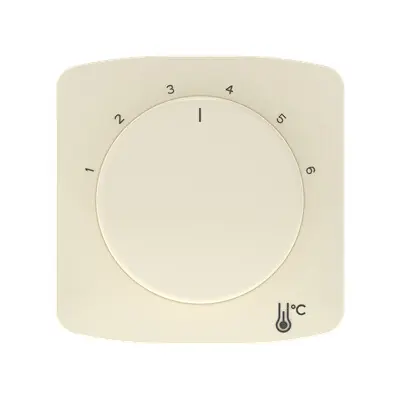 Víkendová Akce ABB 3292A-A00300 C TANGO Kryt termostatu prostorového s otočným ovládáním, s upevňovací maticí; slonová kost