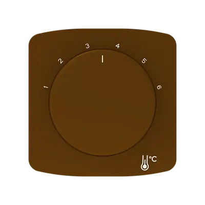 ABB 3292A-A00300 H TANGO Kryt termostatu prostorového s otočným ovládáním, s upevňovací maticí; hnědá Autentický