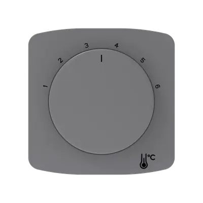 ABB 3292A-A00300 S2 TANGO Kryt termostatu prostorového s otočným ovládáním, s upevňovací maticí; kouřová šedá Levný