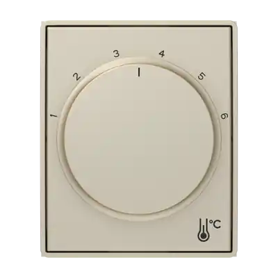 ABB 3292E-A00300 32 TIME Kryt termostatu prostorového s otočným ovládáním, s upevňovací maticí; starostříbrná Celosvětová Doprava