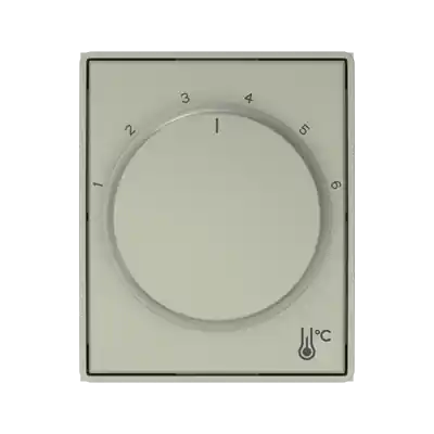 Nová Kolekce ABB 3292E-A00300 34 TIME Kryt termostatu prostorového s otočným ovládáním, s upevňovací maticí; antracitová