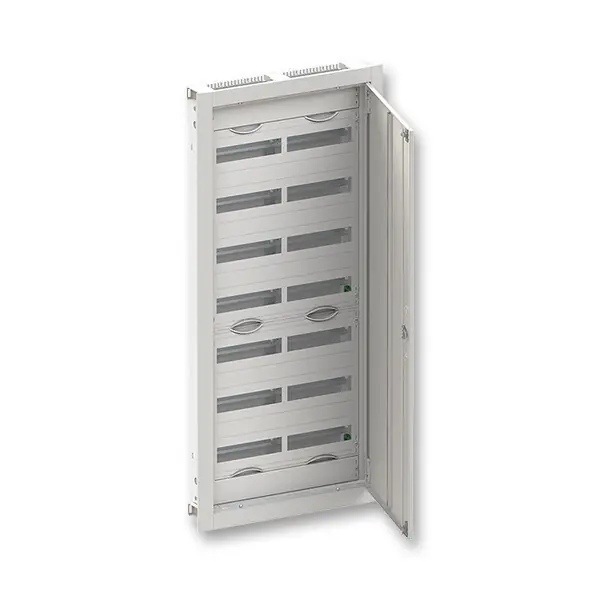 Časově Omezené ABB ELSYNN CU28R Zapuštěná oceloplechová rozvodnice s dvířky 7 řadá (168 modulů) IP30/IK09 bílá *2CPX052604R9999