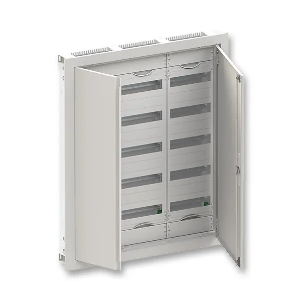 ABB ELSYNN CU36R Zapuštěná oceloplechová rozvodnice s dvířky 5 řadá (180 modulů) IP30/IK09 bílá *2CPX052605R9999 Luxusní