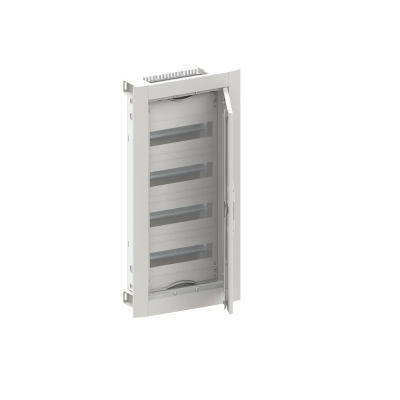 Výhodná Nabídka ABB ELSYNN CU14V Zapuštěná oceloplechová rozvodnice s dvířky 4 řadá (48 modulů) IP30/IK09 bílá *2CPX052607R9999