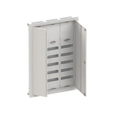 ABB ELSYNN CU37K Zapuštěná oceloplechová rozvodnice s dvířky 7 řadá (144 modulů) 3 řady svorky 4 řady přístroje IP30/IK09 bílá *2CPX052628R9999 Tovární Cena