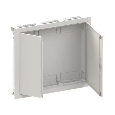 ABB ELSYNN CU34 Zapuštěná oceloplechová nevybavená rozvodnice s dvířky 4 řadá (144 modulů) IP30/IK09 bílá *2CPX052641R9999 Profesionální