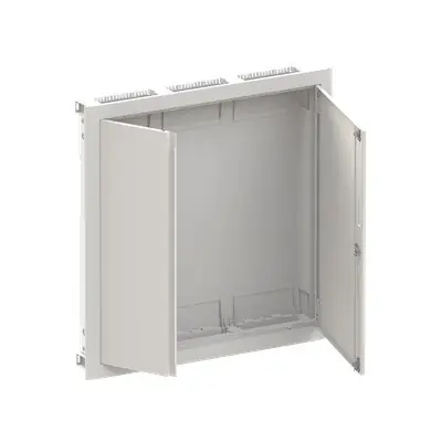 ABB ELSYNN CU35 Zapuštěná oceloplechová nevybavená rozvodnice s dvířky 5 řadá (180 modulů) IP30/IK09 bílá *2CPX052642R9999 Moderní