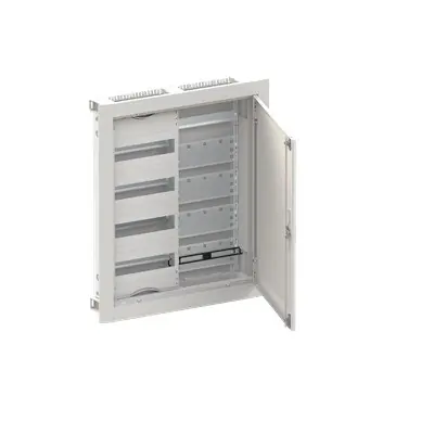 ABB ELSYNN CU24VML Zapuštěná oceloplechová multimediální rozvodnice s dvířky 4 řadá (48 modulů) 1 přístroje 1 multimédia IP30/IK09 bílá *2CPX052671R9999 Omezená Nabídka