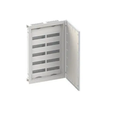 ABB ELSYNN CU25VD Zapuštěná oceloplechová rozvodnice s designem dveří "Obrazová vložka" s dvířky 5 řadá (120 modulů) IP30/IK09 bílá *2CPX052688R9999 Autentický