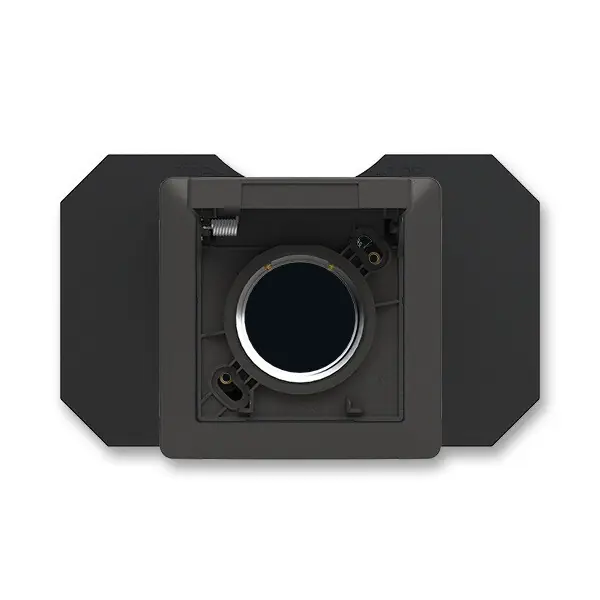 Sleva ABB 5530T-C67107 137 ZONI Zásuvka centrálního vysávání, se základnou a rámečkem; matná černá / bílá