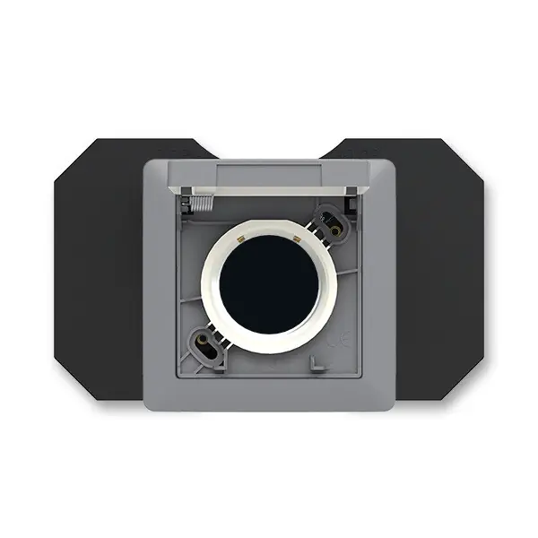 ABB 5530T-C67107 141 ZONI Zásuvka centrálního vysávání, se základnou a rámečkem; šedá / bílá Výprodej