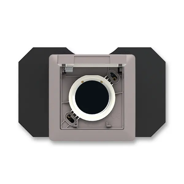 Víkendová Akce ABB 5530T-C67107 144 ZONI Zásuvka centrálního vysávání, se základnou a rámečkem; greige / bílá