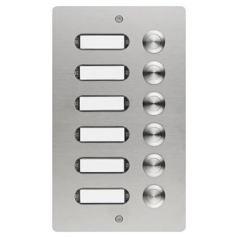 GROTHE 55406 Tlačítka ETA 406 V2A UP. 6  kontaktů, pod omítku (vč. krabice) Finální Výprodej