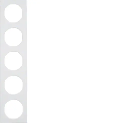 Cenově Výhodný BERKER 10152289 Rámeček 5-násobný, Berker R.3, bílá, lesk