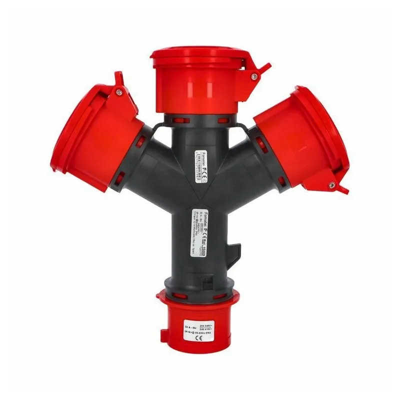 Trendový FAMATEL 15009 Rozbočovač (adaptér) IP54 400V/32A/5P 6h, 3 vývody - SpeedPRO