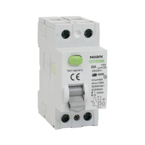 NOARK 115626 Ex9L-H 2P 40A F 100mA Proudový chránič 10kA, 2-pól,40A, 100mA, F Cenová Bomba