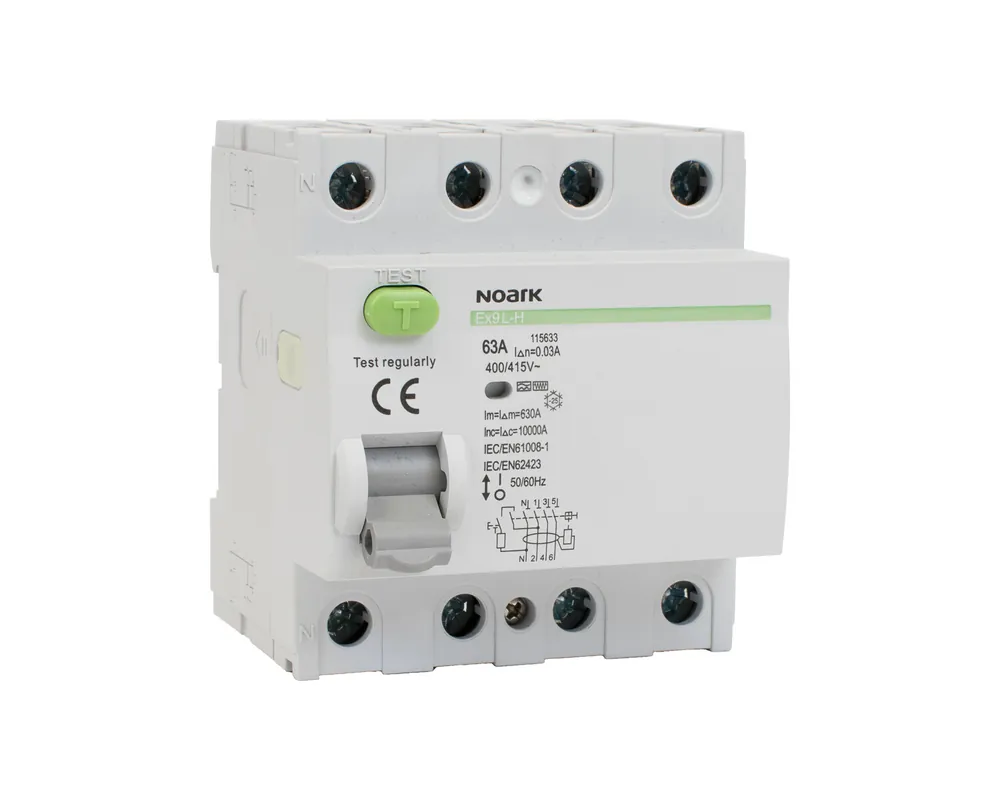 Vysoce Kvalitní NOARK 115637 Ex9L-H 4P 25A F 300mA Proudový chránič 10kA, 4-pól,25A, 300mA, F