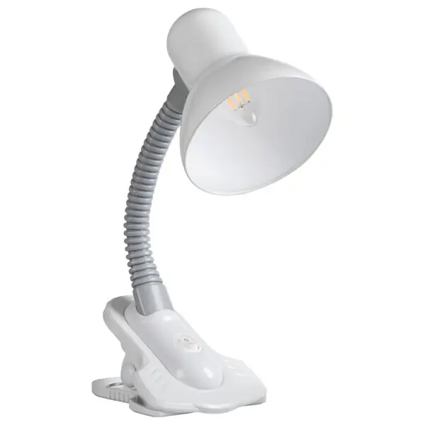KANLUX 07154 SUZI HR-60-W Stolní lampa - klips, bílá Finální Výprodej