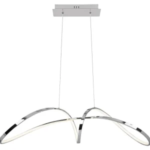 Cenově Výhodný RABALUX 5358 AISHA  závěsné LED svítidlo 38W 2600lm 4000K IP20 chrom