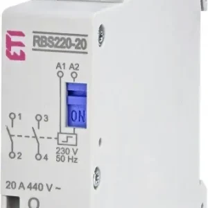 Exkluzivní ETI 002464103 RBS220-20-230V AC Bistabilní relé 2-pól, 1M, kontakty 2xNO, 20A