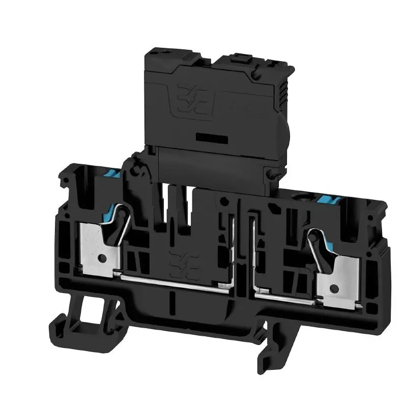 WEIDMÜLLER 2548140000 AFS 4 2C BK/BL Řadová svorka s pojitkou 5x20mm PUSH IN, 4 mm², 400 V, 6.3 A, černá Ruční Výroba
