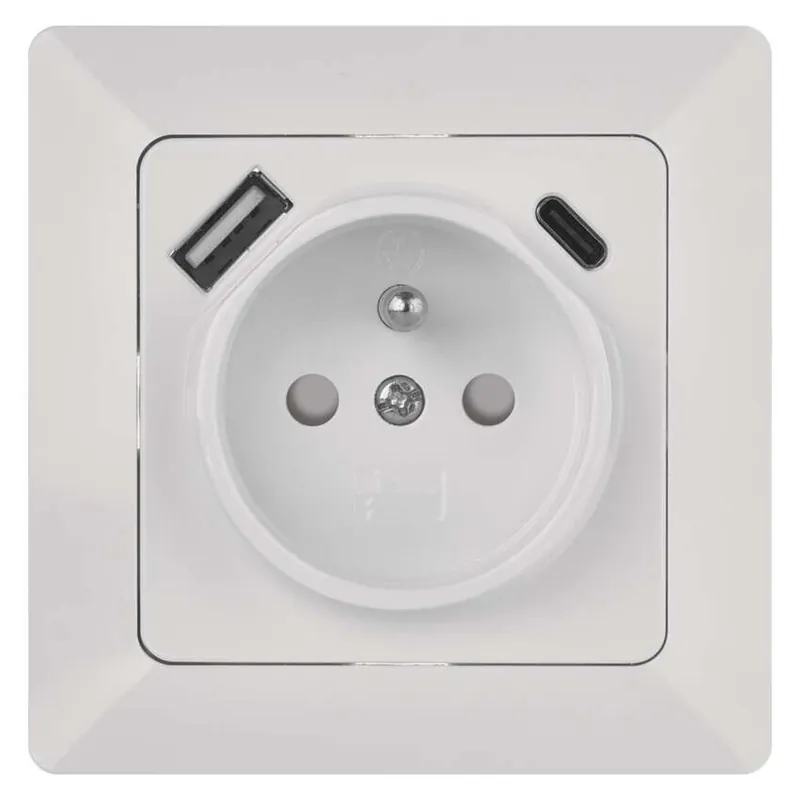 EMOS A6000.4 Zásuvka 230V/AC s USB A+USB C nabíjením 5V/DC 15W 3A bílá Objednat Nyní