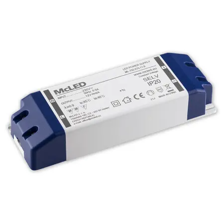 McLED ML-732.073.11.0 Napájecí zdroj 12VDC 6A 72W IP20, plastové provedení se svorkovnicí Odeslání Ihned