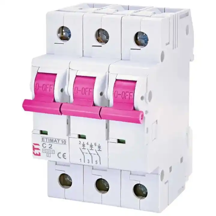 Aktuální ETI 002101308 ETIMAT COLOUR 3p C2 10kA jistič