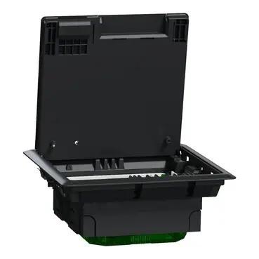 Časově Omezené SCHNEIDER INS52120 Podlahová krabice M plastová 4mod. 45x45 IK08 IP24 rozměr 200x200x70mm, černá