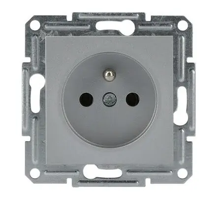 SCHNEIDER EPH2800161 ASFORA Zásuvka 2P+PE, alu Jen Po Omezenou Doba