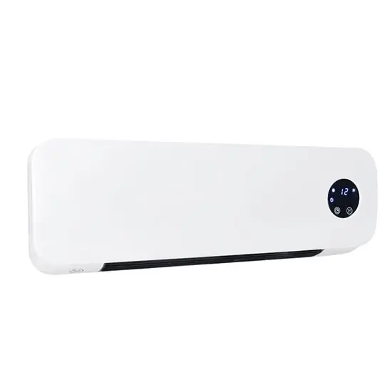 Super Cena SOLIGHT KP07 Keramické topidlo nástěnné, nastavitelný výkon 1000W/2000W/ventilátor, časovač, LED displej, dálkové ovládání, bílá