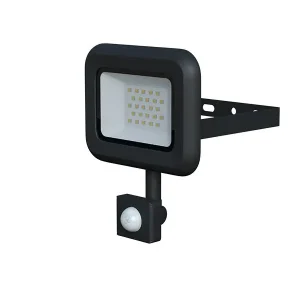 Trendový PANLUX LM32300010 VANA SMD S 20W reflektor 20W 1600lm 4000K se senzorem, černá