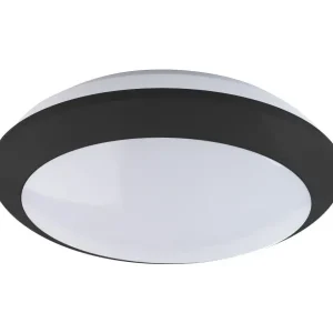 PANLUX PN31300087 ZEUS LED + EM5h Přisazené nástěnné nebo stropní kruhové LED svítidlo IP66 s nouzovým modulem, černá Novinka