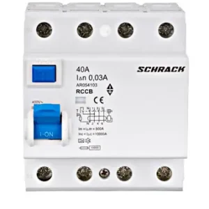 Sezónní Sleva SCHRACK AR054103-- Proudový chránič AMPARO 10 kA, 40 A, 4P, 30 mA, A