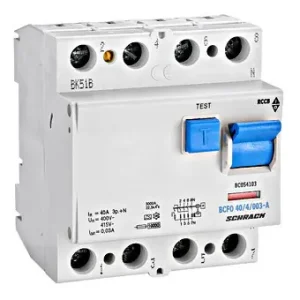 Hit Sezóny SCHRACK BC054103-- Proudový chránič 10 kA, 40 A, 4P, 30 mA, A