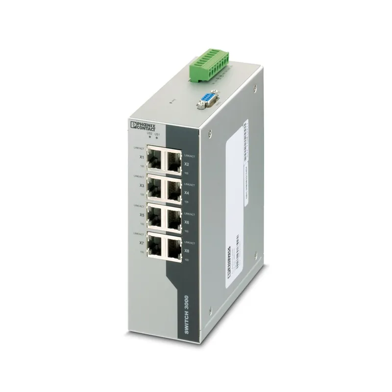 PHOENIX CONTACT 2891031 FL SWITCH 3008 Industrial Ethernet Switch Profesionální