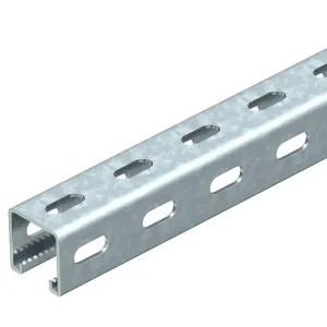 OBO BETTERMANN 1123003 MSL4141PP3000FT Profilová lišta, děrovaná, šířka výřezu 22 mm, 3000x41x41 Nová Kolekce