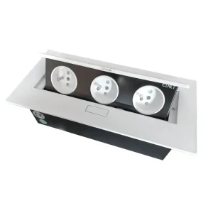 ELMET E17005W Vestavné zásuvkové pole 3x230V bílá Ověřený