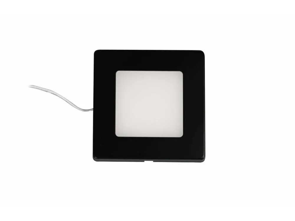 ELMET E15284B Bodové LED světlo SpotLux Square 2,5W 12V teplá bílá - 3000K černá Víkendová Akce