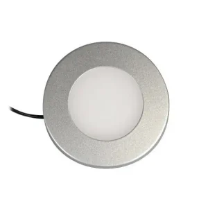 Ruční Výroba ELMET E15281S Bodové LED světlo SpotLux Round 2,5W 12V neutrální bílá - 4000K stříbrná