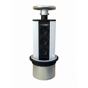 Výhodná Nabídka ELMET E17000 Vestavná zásuvka 3-násobná stříbrná