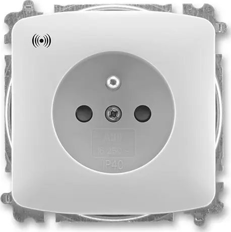 Top Prodej ABB 6689A-A06357 S, TANGO Zásuvka s přepěťovou ochranou, s clonkami, s akustickou signalizací poruchy (typ 6619); šedá